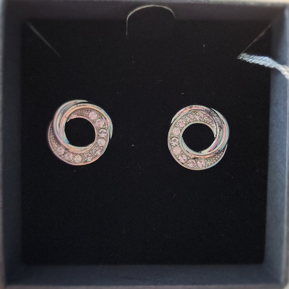 Nic & Syd‎ Swarovski Crystal Silver Stud Earrings